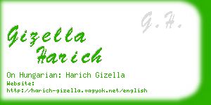gizella harich business card